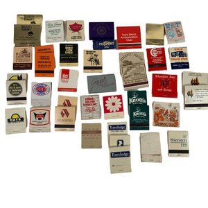 Vintage Matchbook Lot 37 Motels TWA Country Club Advertisement Memorabilia